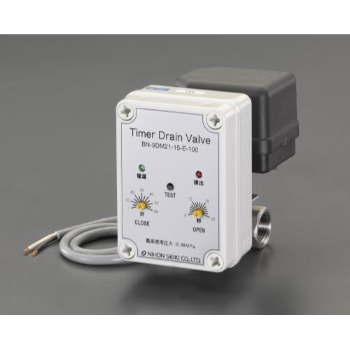 EA153EA201 Timerドレンバルブ100V/Rc1/2 エアコンプレッサ、エア工具、空圧機器 介護用品・福祉用具通販のスマート介護