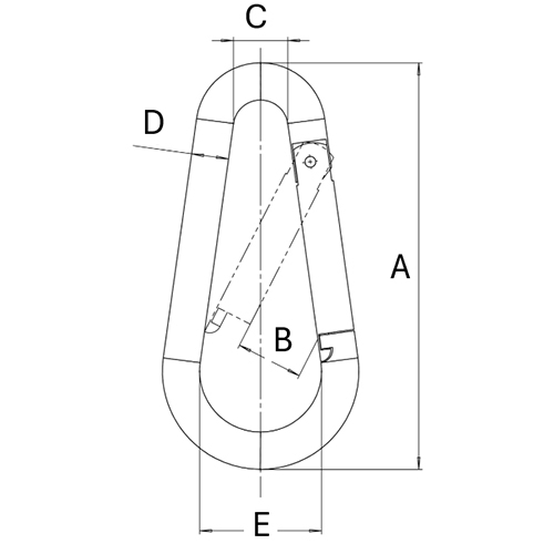 EA638JP-31 6.0x 60mmスナップフック(10個)_画像03