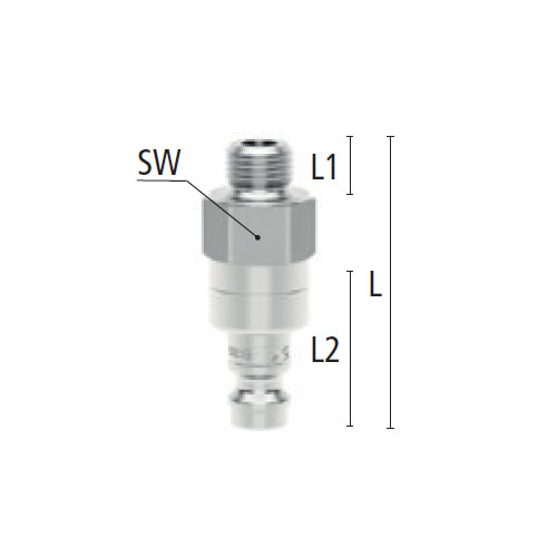 M14x1.5 雄ネジプラグ ステン製_画像02
