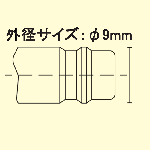4mm ウレタンホース用プラグS製_画像03