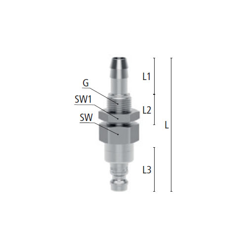 5mmタケノコ型プラグ(隔壁/ステンレス製)_画像02