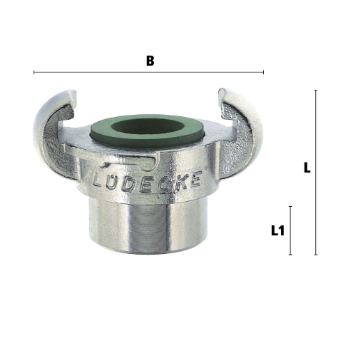 G 3/8 雌ネジカップリングS製_画像03