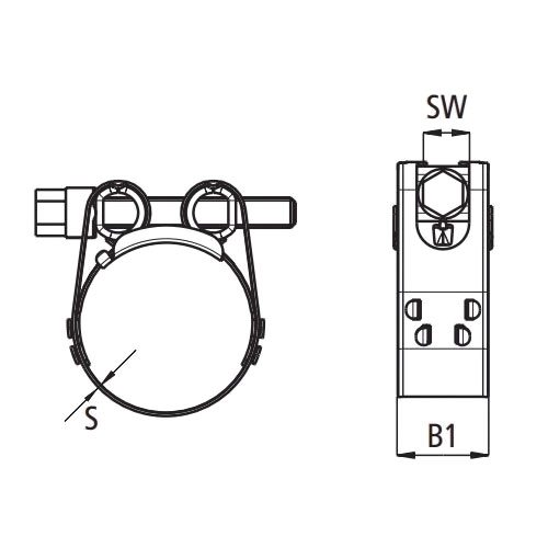 23-25mm T-BOLT クランプ(430S製)_画像02