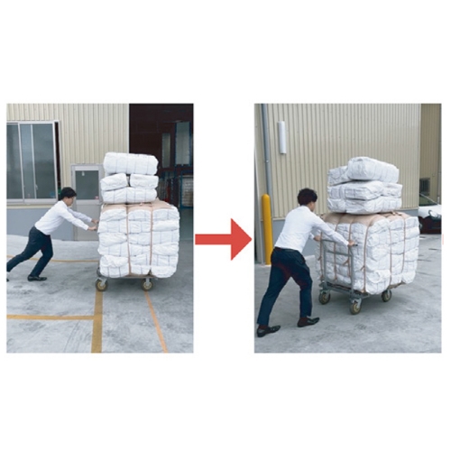 850x850mm タイヤ付フレコンスタンド_画像04