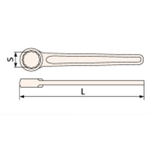 55mm 片口メガネレンチ(NonSparking)_画像03