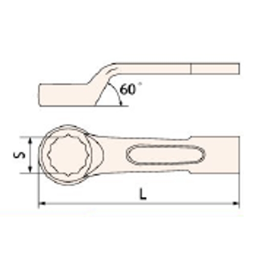 30mm 打撃メガネレンチ(Ofset･NonSparking)_画像03