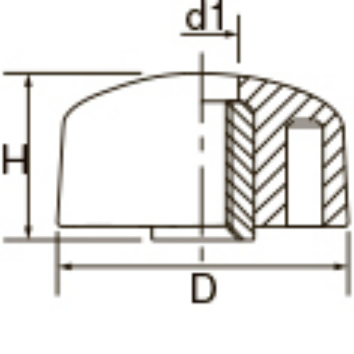 M6 雌ネジノブ(貫通タイプ)_画像03