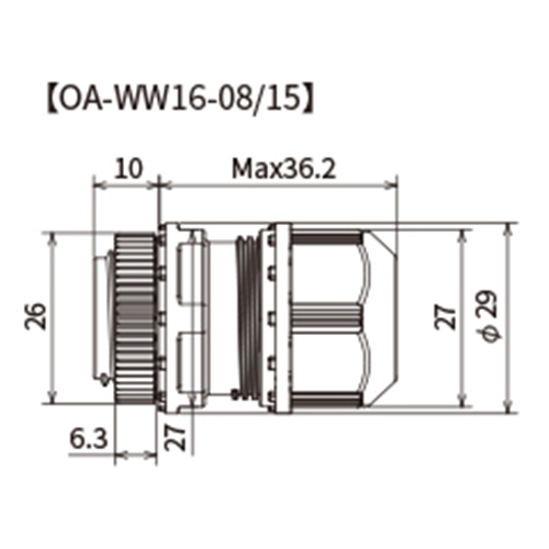 8-15mm/G1/2 ケーブルグランド(防水型10コ)_画像04