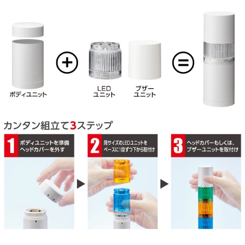 AC90-250V LED信号灯 ベースユニット_画像02