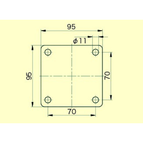 75mm/800kgレベリングキャスタ-(Brake･自在_画像03
