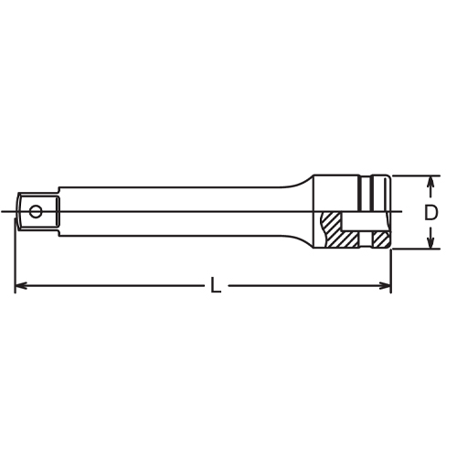 1/2DRx125mmエクステンションバ-動力工具_画像02