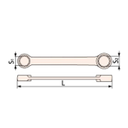 19x22mm両口メガネレンチ ステンレス製_画像03