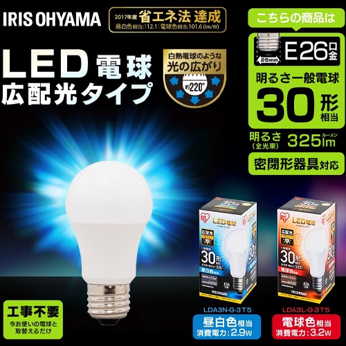 AC100V/2.9W/E26 電球/LED 昼白色_画像02