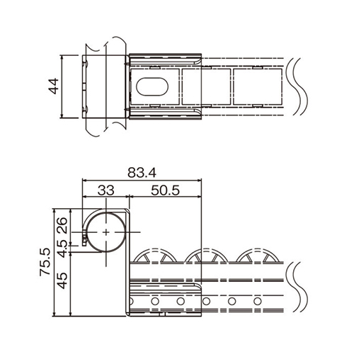 パイプラック用プラコンサポ-ト25mmロ-ラ-_画像04