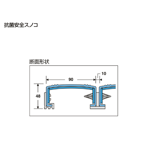 600x1200mmスノコ プラスチック製/ブルー_画像04