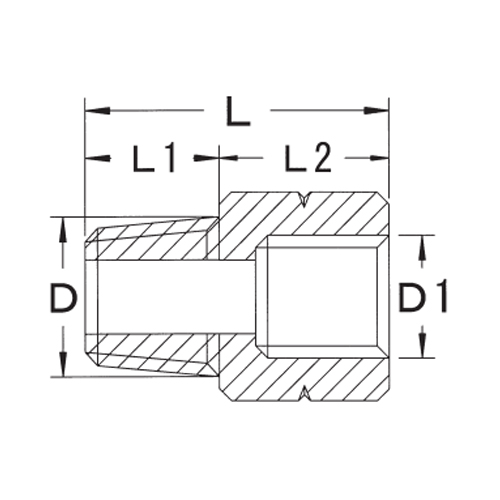 R 3/8xG 1/4 中間ニップルソケット_画像03
