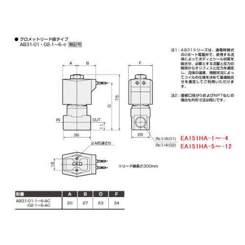 A100V･Rc1/4(3.00mm) 2方向電磁弁_画像03