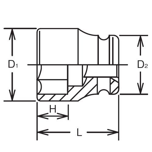 1DR/ 3･ 1/8　インパクトソケット(インチ)_画像03