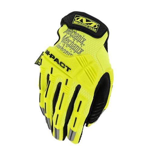 [Ｓ]手袋・メカニック(合成革/蛍光イエロ-)_画像02