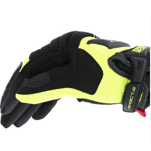 [Ｓ]手袋・メカニック(合成革/蛍光イエロ-)_画像04