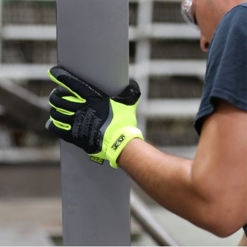 Ｓ手袋･メカニック 合成革/蛍光黄色/耐切創_画像04