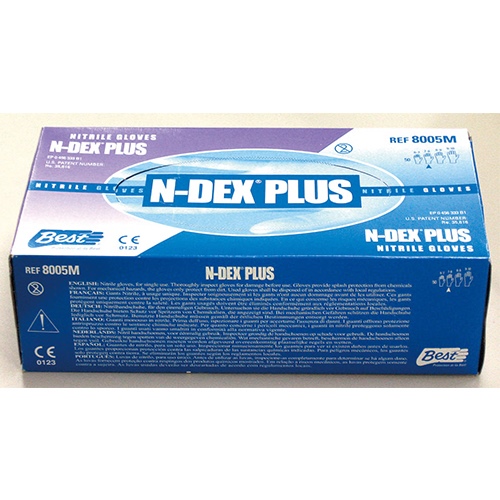 Ｓ240mm手袋 ニトリルゴム･パウダー付50枚_画像02