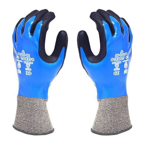 Ｌ手袋耐切創SUS ポリエステルニトリルコト_画像03