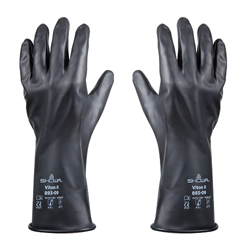 Ｍ/300mm手袋 耐塩素系溶剤/バイトンゴム製_画像03