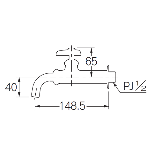 PJ1/2　万能ホーム胴長水栓(寒冷地兼用)_画像03