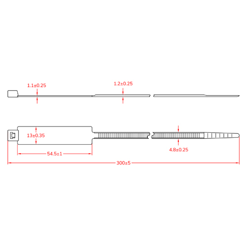 300x4.8mm/13x54.5mmマーカーバンド(100本)_画像04