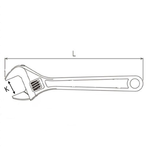 200mm/24mm モンキーレンチ(チタン合金製)_画像04