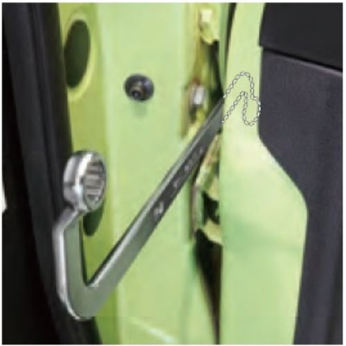 12x12mm/299mm ドアヒンジレンチ_画像03