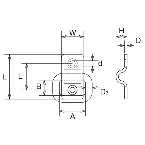 36x18mm/20mm ハンガー(ステンレス製)_画像03