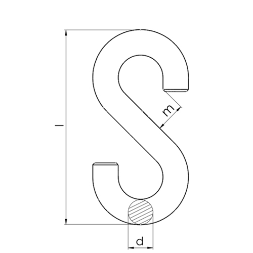 55x6.0mm Ｓフック (1個)_画像03