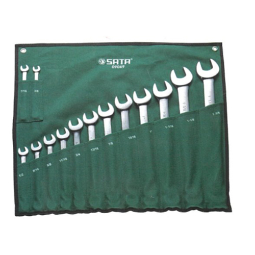 3/8-1･1/4 14本組 片目片口スパナ_画像02