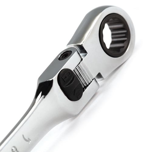 11ラチェット片目片口スパナ首振型ロック付_画像03