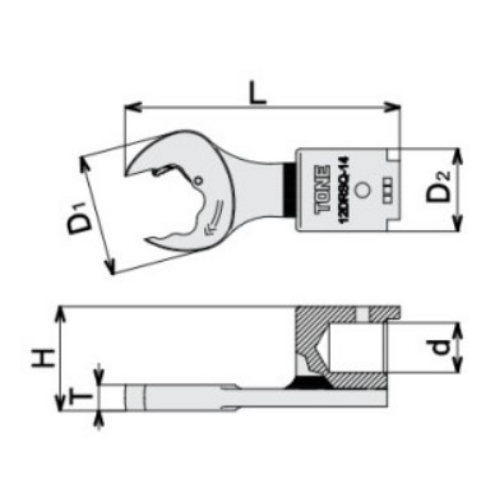 14mm[EA723NK-5･6用] クイックスパナヘッド_画像04