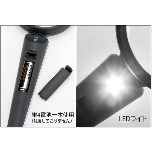 x2.0/ 90mm ハンドルーペ(LEDライト付)_画像04