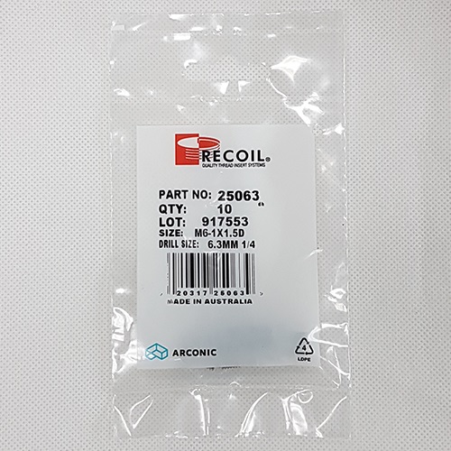 M20-2.5x30mmリコイルinsertネジ(並目5個)_画像02