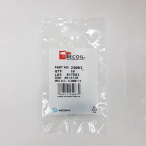 M14-1.25x12.4リコイルinsertネジ極細目5個_画像02