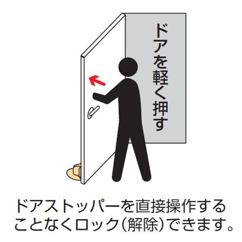 ドアストッパー (マグネット付/シルバー)_画像03