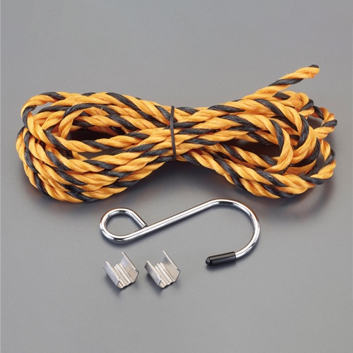 110x235x125mmタイヤストッパー黄ヒモ付1組_画像03