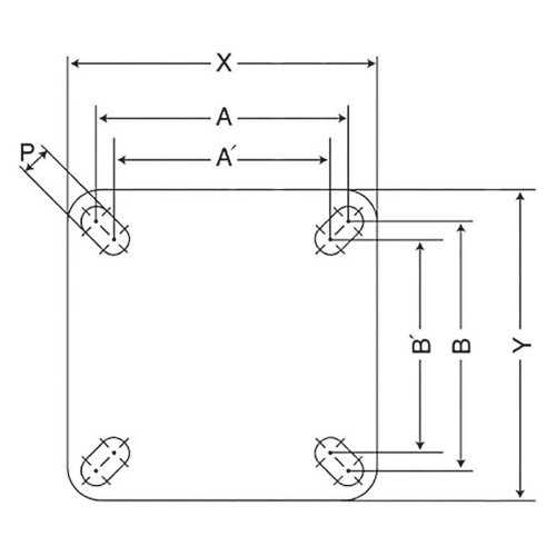 100キャスター自在金具ブレーキ付静電防止_画像04