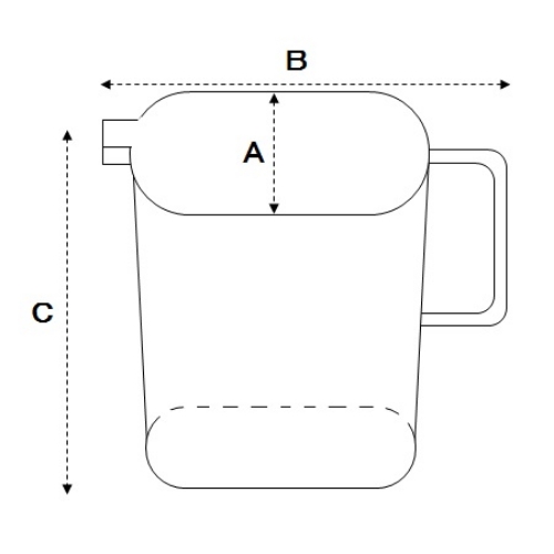 2000ml 計量カップ(プラスチック製)_画像03