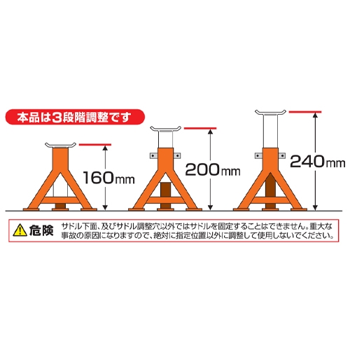 2.0ton/160-240mm ジャッキスタンド(2台)_画像02