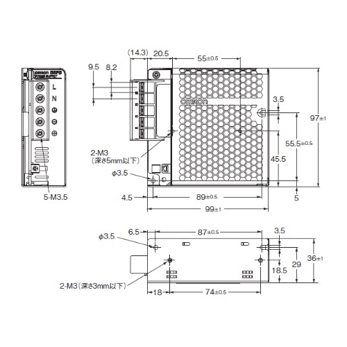 DC24V50Wスイッチングパワ-サプライ(正面取_画像04