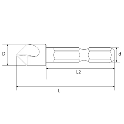 6.0mm カウンターシンク(1/4in 六角軸･HSS)_画像04