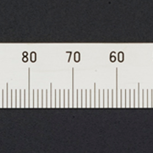 500mm左方向/下目盛スケール(ステンレス)_画像02