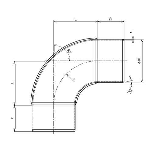 φ200mm スパイラルエルボ_画像02