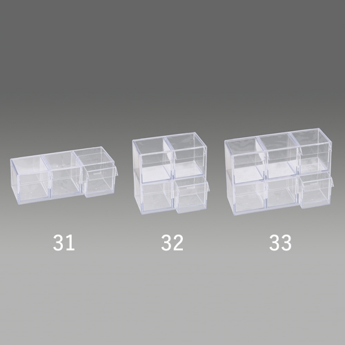 240x96x83mm小物ケース3列1段スチロール製_画像03